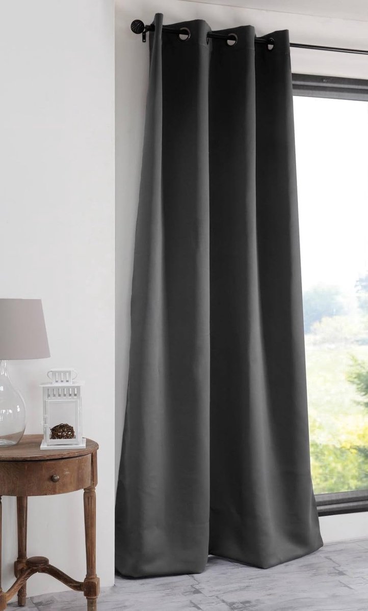 Casa r91840006 Notte gordijn polyester antraciet 140 x 280