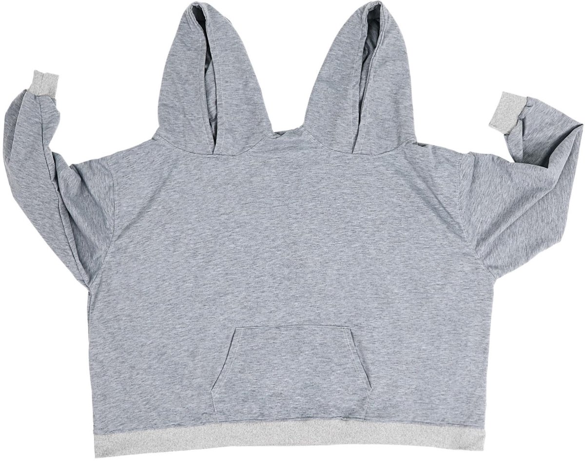 Dailygoods- Partner Hoodie Oversized - Dubbele Capuchon - Uniseks Sweatshirt - Polyester - Comfortabel - Universele Maat - Koppel Hoodie