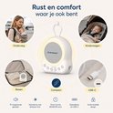 SensaBaby geluidsmachine, compact en draagbaar. Ideaal voor onderweg, in de kinderwagen, op reis en met USB-C oplaadbaar.