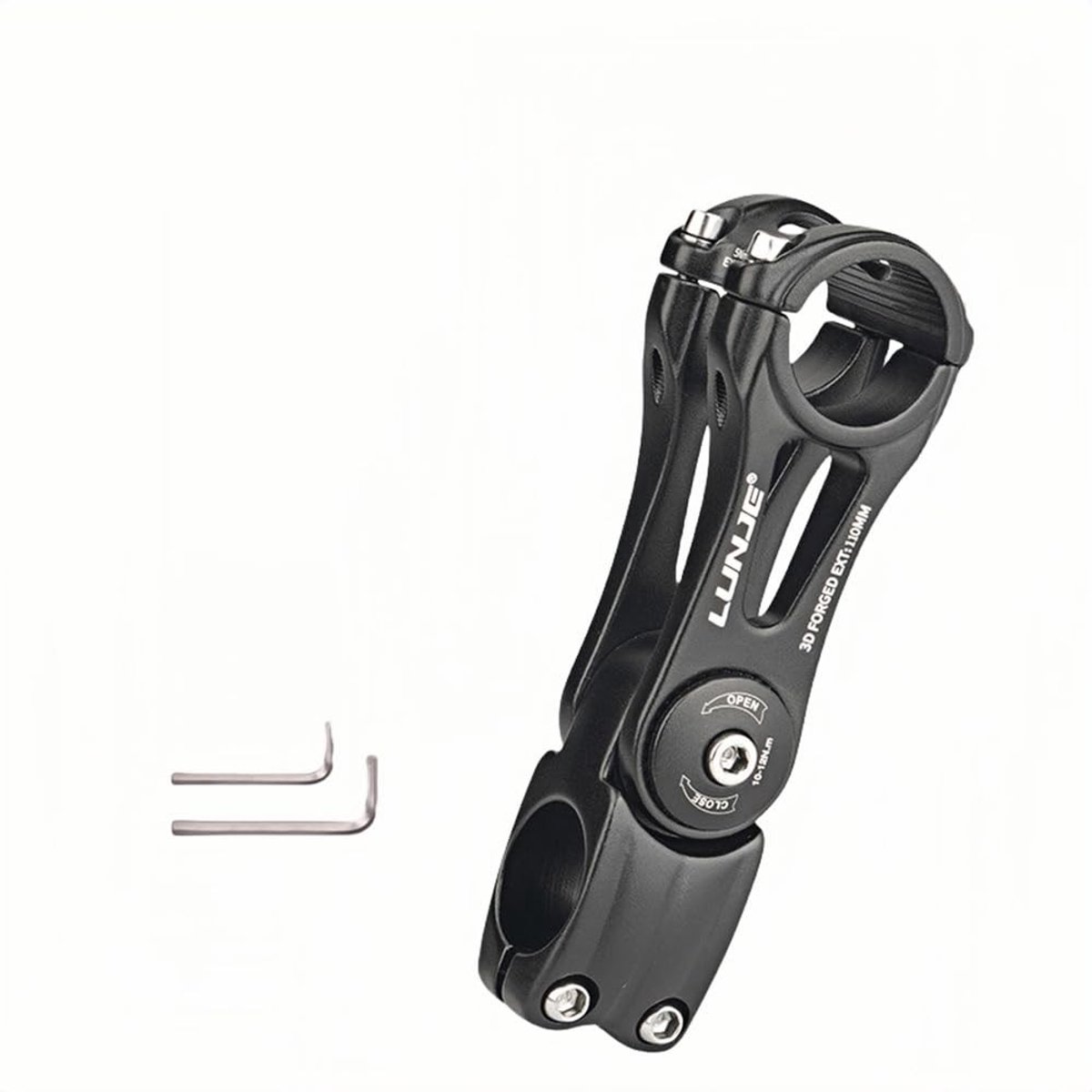 Dailygoods- Fietsstuurpen Verstelbaar ± 80 Graden - Stuurpen Verhoger - Lichtgewicht - Duurzaam - Geschikt voor 31,8 mm - Lengte 90/110/130/145 mm