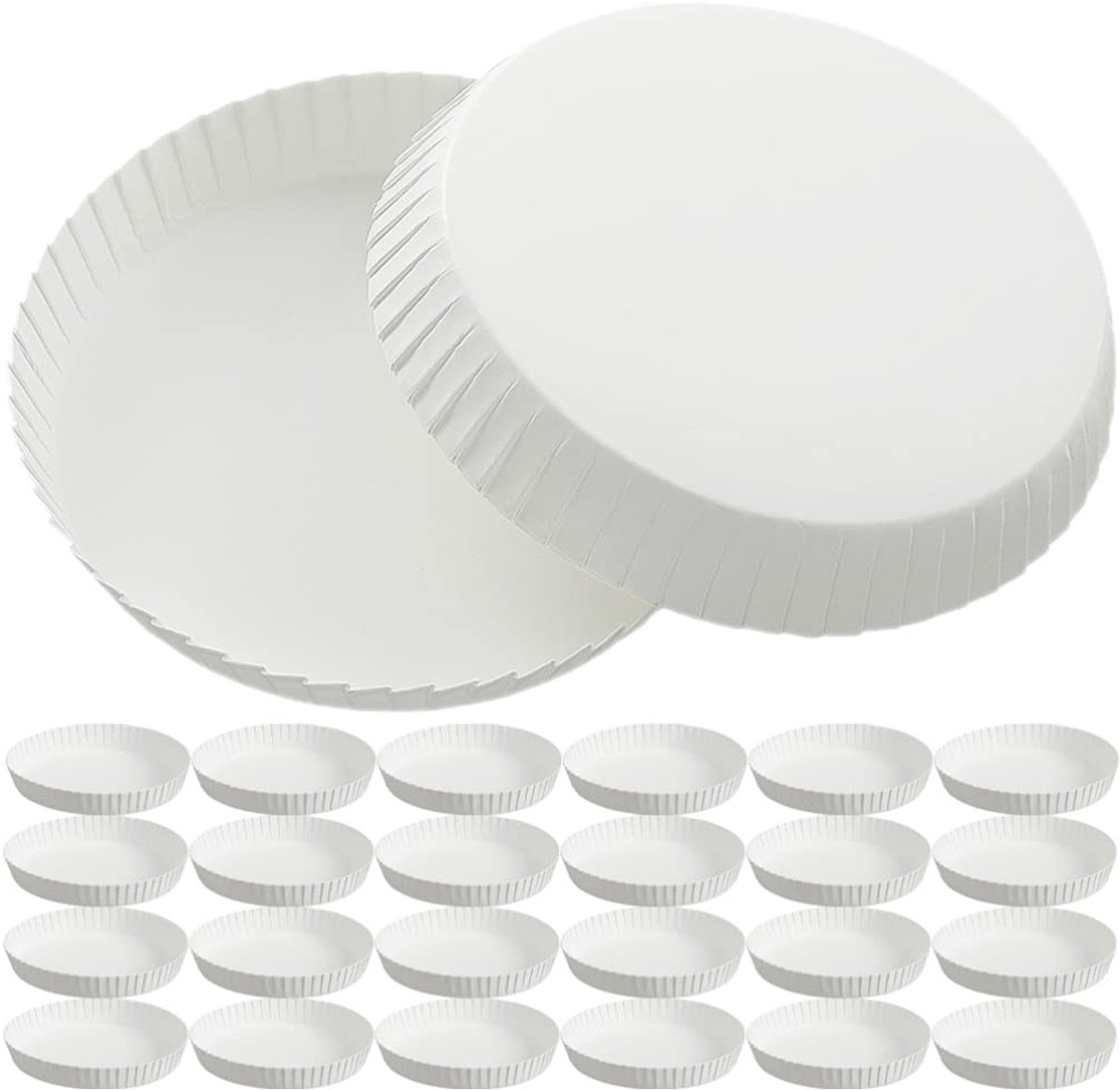 Dailygoods- Deksels 150 Stuks - Deksels voor Papieren Bekers - Deksels voor Koffie - Deksels voor Werpglazen - Deksels voor Glazen - Geschikt voor Hotelbar - Bekerdeksels