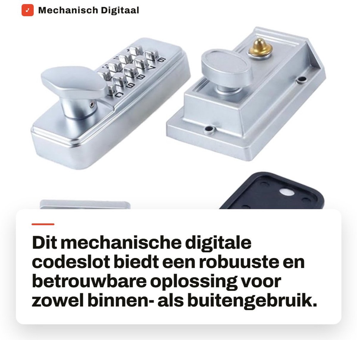 Dailygoods - Mechanisch Digitaal Codeslot voor Deuren en Kasten