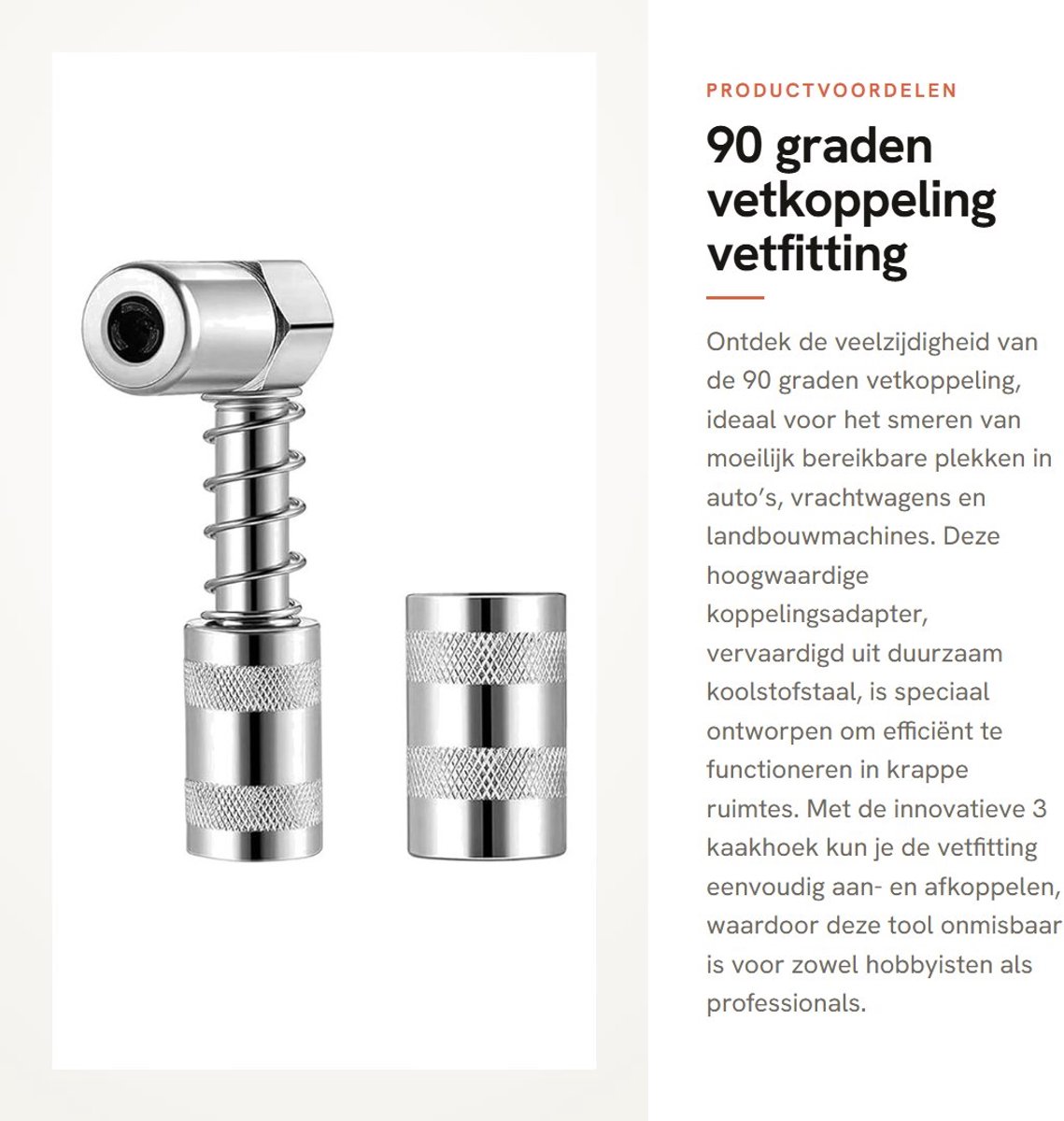 Dailygoods - 90 graden vetkoppeling - vetfitting gereedschap - 2 stuks - auto en vrachtwagen - industrieel gebruik - koolstofstaal - 3 kaakhoek