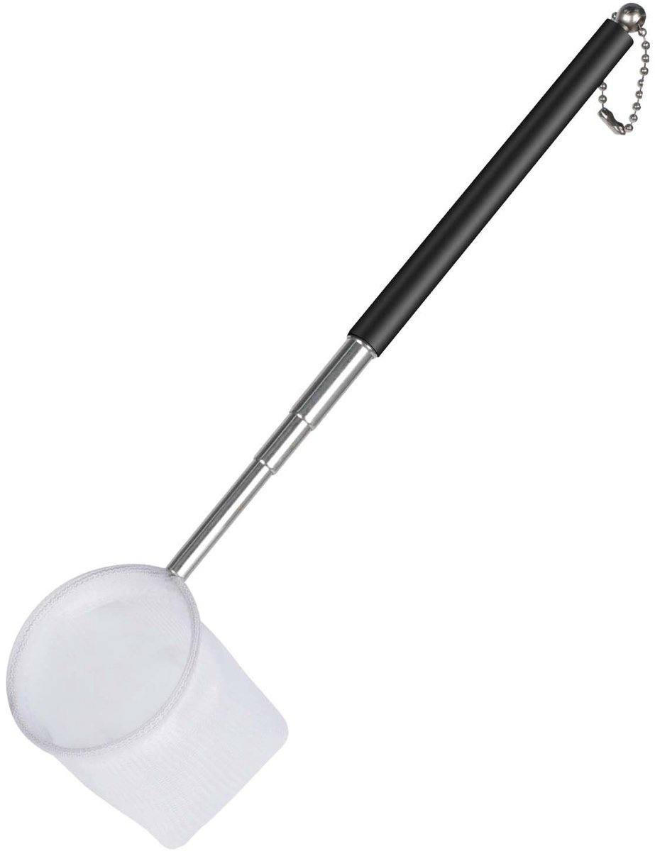 Dailygoods - Pawfly Aquarium Rond Garnalennet met Uitschuifbaar Roestvrij Staal Handvat Visnet met Fijn Mesh Kleine Vis Tank Cleaner