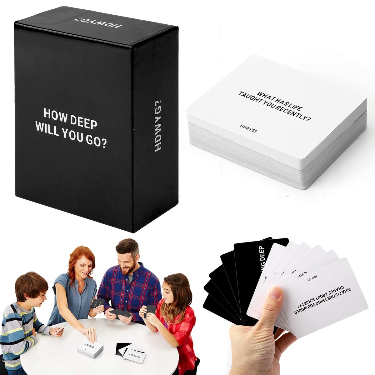 Dailygoods- Kaartspel Spannend en Leuk - Gezelschapsspel voor Volwassenen - Familie Spel - Feestspel - Vragen Spel - Papier 9,5 x 7 x 4 cm