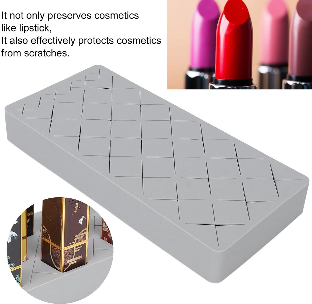 Dailygoods- Lippenstifthouder 360° Draaibaar - Make-up Organizer - Opbergdoos voor Lippenstiften/Eyeliners - Lichtgewicht/Draagbaar - Perfect voor Badkamer/Slaapkamer