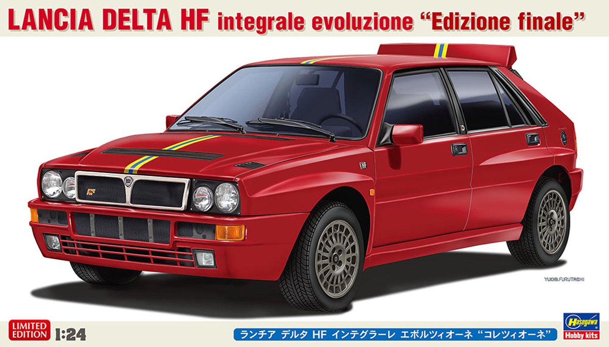 Hasegawa Modelbouwpakket Auto - 20799 Lancia Delta HF Integrale - Evoluzione Edizione Finale - Italiaanse Auto Plastic - 1:24 - Modelbouw