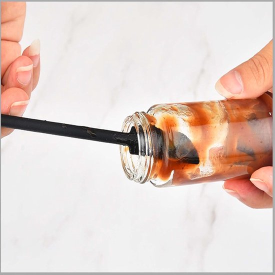 Spatels, Multifunctionele Herbruikbare Kleine Rubber Make-up Lange Lepel, voor Keuken Voedsel Bakken Koken Beauty Make-up Cosmetica Lotion Resin Handgemaakte Palet (Roze Groen — afbeelding 4
