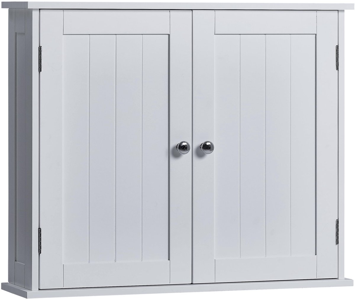 Vida Wandrek met dubbele deur voor badkamer, wit, 15 x 60 x 50 cm