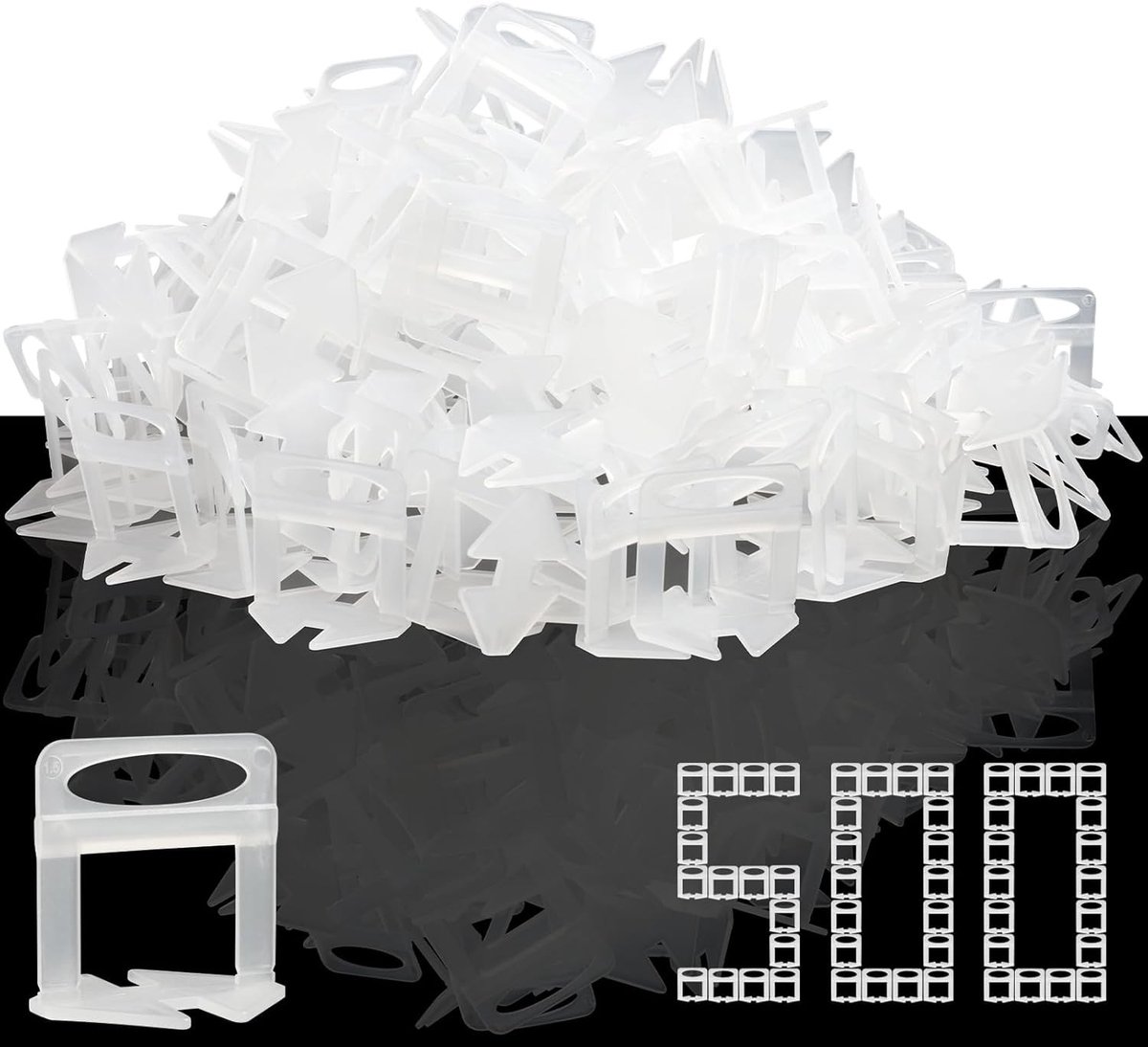 Nivelleersysteem voor Tegels 1.5 mm - 500 Stuks, Tegel Leggen, Nivelleren, DIY en Professionele Hulp
