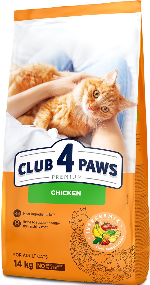 Club 4 Paws Club 4 Paws premium droogvoer met kip - adult cats 14 kg