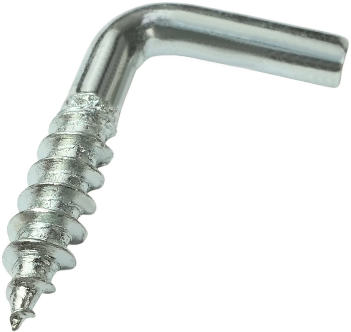 Dailygoods- Schroefhaken Set van 25 - Zelftappende Haakjes - Vierkante Haakjes - Gegalvaniseerd Staal - Diameter Ø4mm - Lengte 21mm