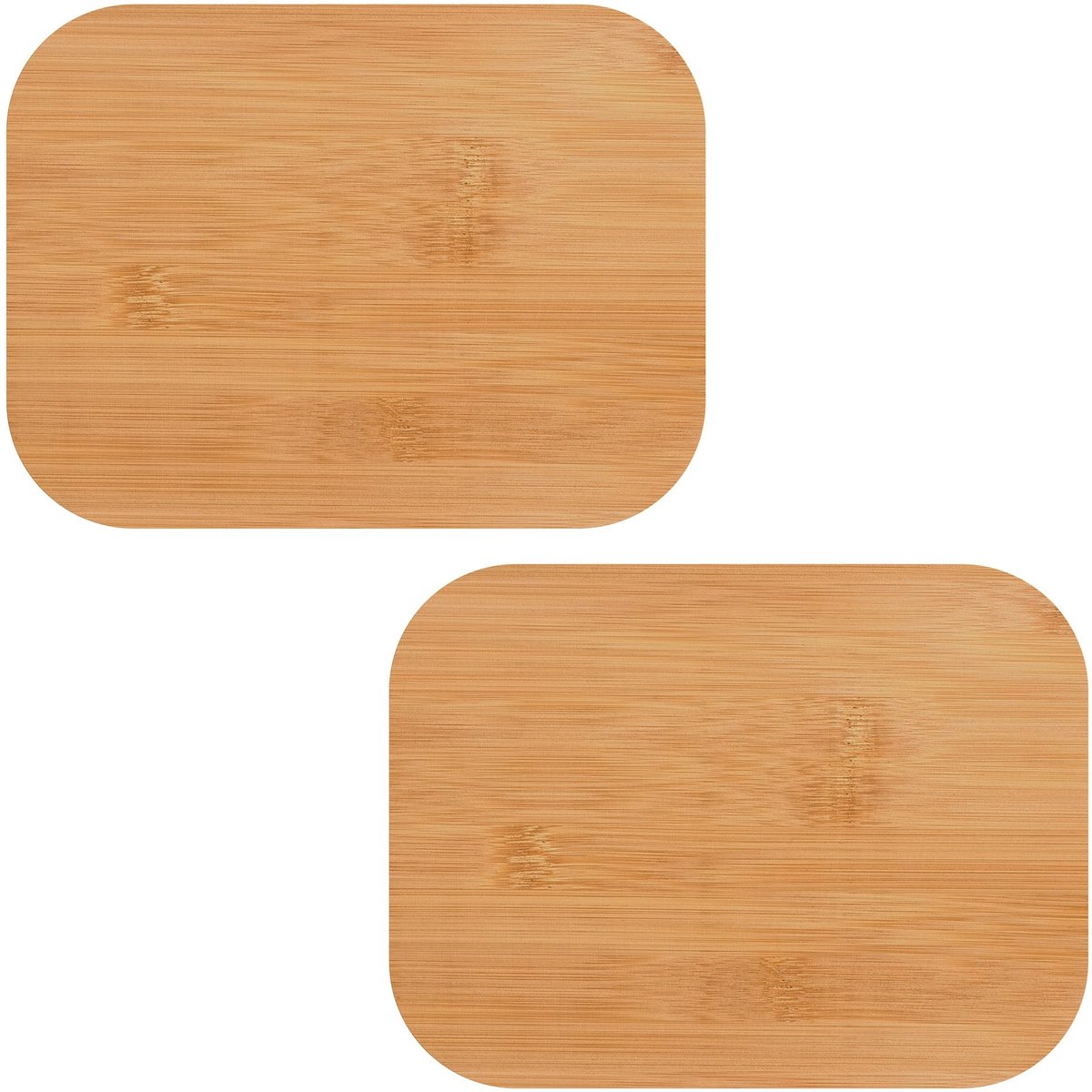 Dailygoods- Houten Deksel 20 cm - Vervangende Deksel - Luchtdichte Afdichting - Siliconen Ring - Set van 2 - Compatibel met Pyrex 7120-PC - Potdeksel