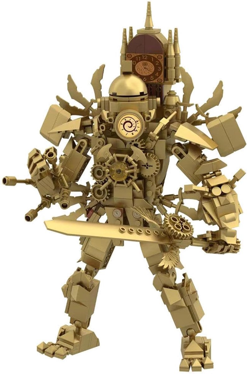 Toiletspeelgoed, 550 stuks, titanium klokman, titanium Clockman blok, speelgoedmodelset, toiletklokman bouwblokken, Clockman Titan Skibidi toiletspeelgoed, skibid toiletblokken, speelgoed voor
