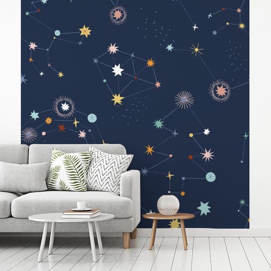 Papier peint - Papiers Papier peint photo Etoiles - Espace - Planète - Largeur 260 cm x Hauteur 260 cm