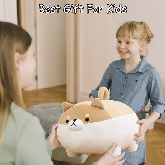 Knuffeldier met 4 Shiba Inu-knuffels in haar buik, gevuld katoenen pluche dier speelgoed cadeau voor kinderen — afbeelding 5