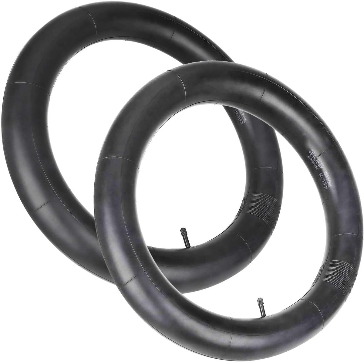 myBESTscooter - 20x4.0 binnenband voor vet fietswiel met rechte Schrader-klep, compatibel met 20 inch dikke band elektrische fietsen, butylrubber (2 stuks)