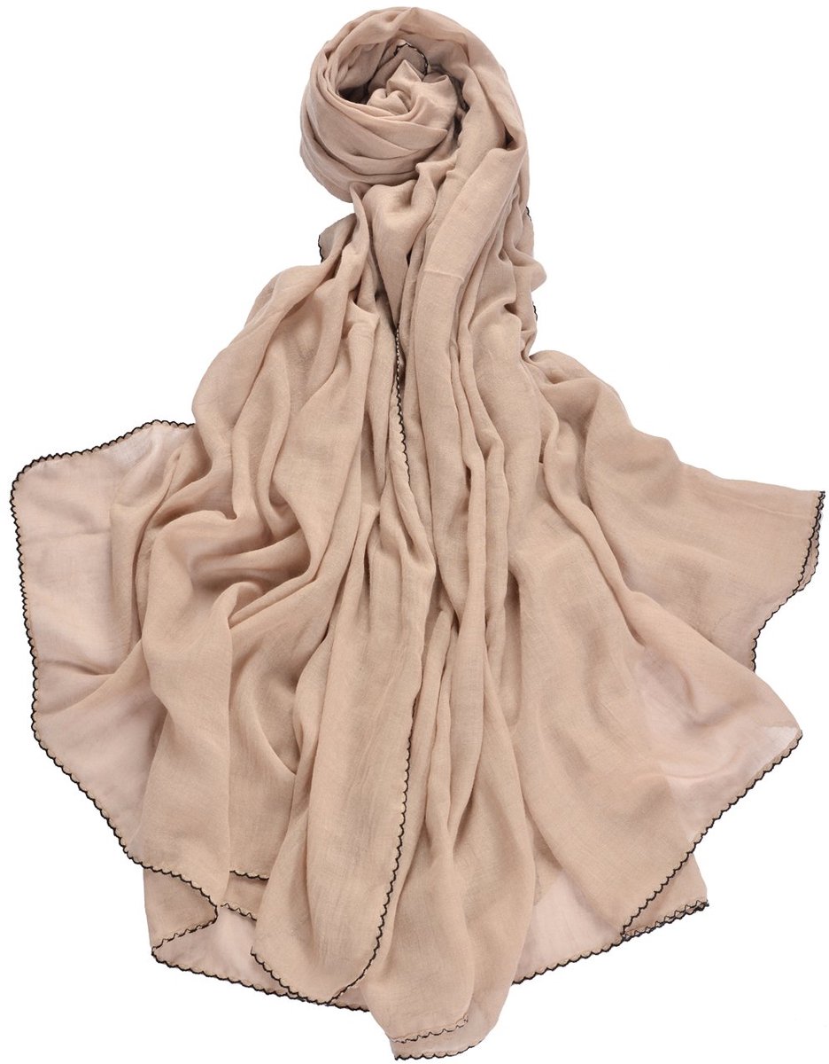 dames stola sjaal effen kleur 220 x 140 cm in verschillende kleuren van viscose