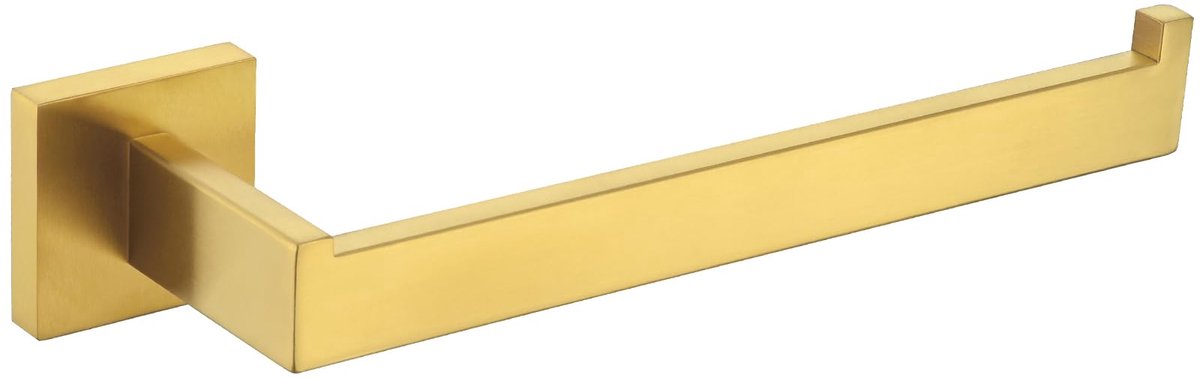 Keuken Handdoekhouder 10.25", Angle Simple SUS304 RVS Handdoekenrek, Vierkante Handdoekstang, Open Arm Handdoekhanger, Handdoekstang Wandmontage, Geborsteld Goud
