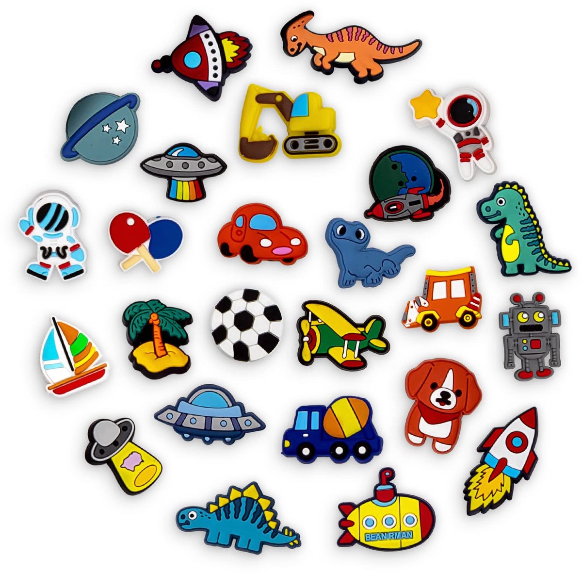 Schoenbedels, 25 / 100 stuks decoratieve bedels, bedelpakket voor meisjes, vrouwen, kinderen en mannen