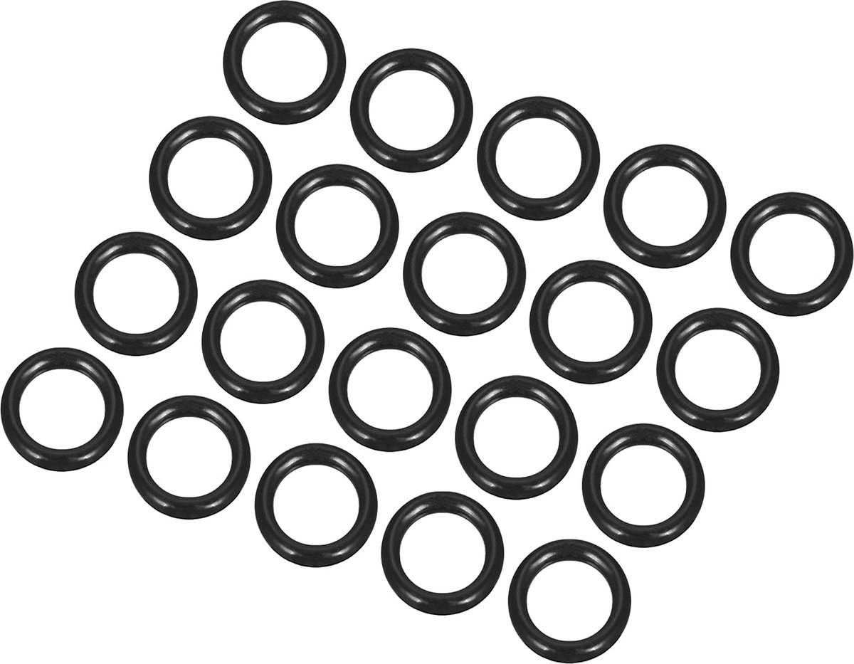 20 stuks nitril-rubberen afdichtingen, 17 mm x 12 mm x 2,5 mm, ronde afdichting voor kraan, loodgieter, reparatie, afdichting, verbinding, zwart