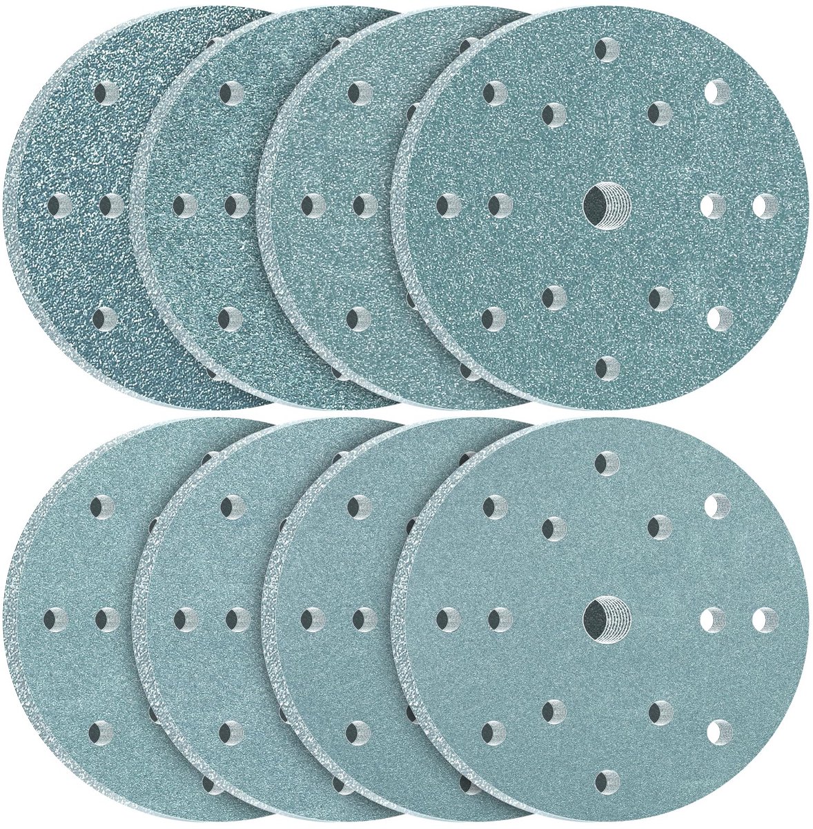 Klittenband 80 120 150 180 240 320 400 600 korrel 15 gaten voor excentrische schuurmachine