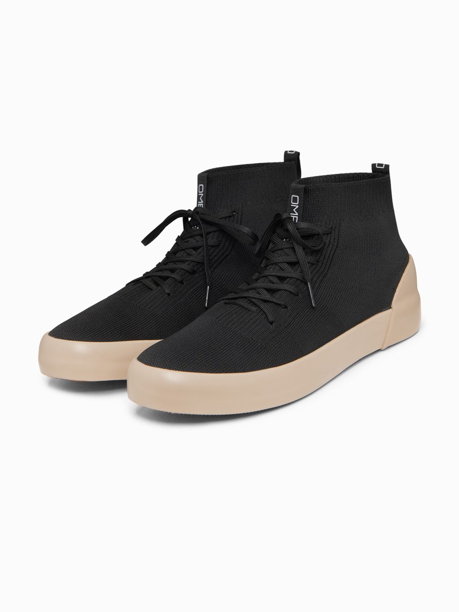 OMBRE Schoenen - Veters - Effen Zwart 44