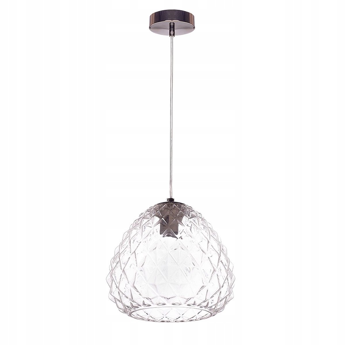 Merkloze Transparante Hanglamp met E27 Fitting, Ø 25cm