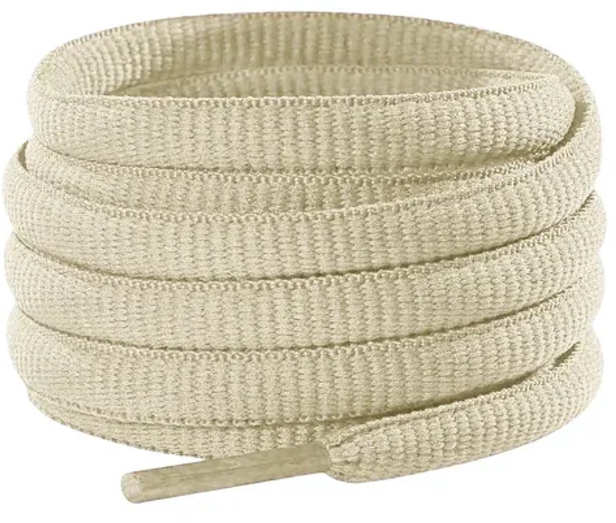 Ovale veters Cirotti | Beige, Crème | Asics veters | New Balance veters | 6mm | 120cm | Schoenaccessoires - Schoenveters - Veters