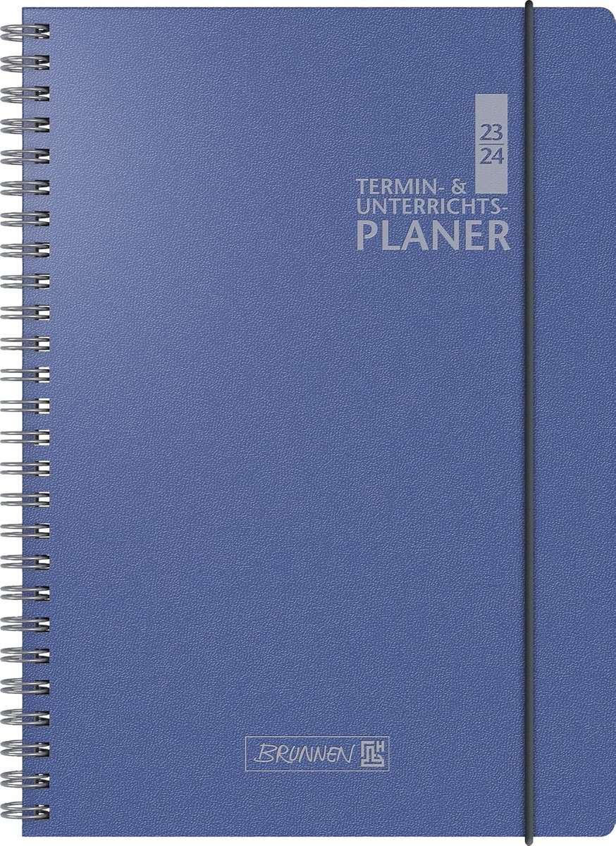 Weekkalender Leraren - Overformaat A4 - 23 x 29,7 cm - 2 Pagina's per Week - Met Insteekzakken en Elastiek