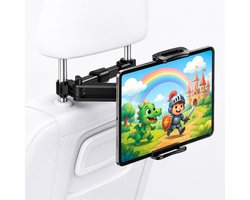 Tablet Houder Auto voor Hoofdsteun - Geschikt voor Ipad en Telefoon - Verstelbaar en 360° Draaibaar - Auto Accessories - Zwart