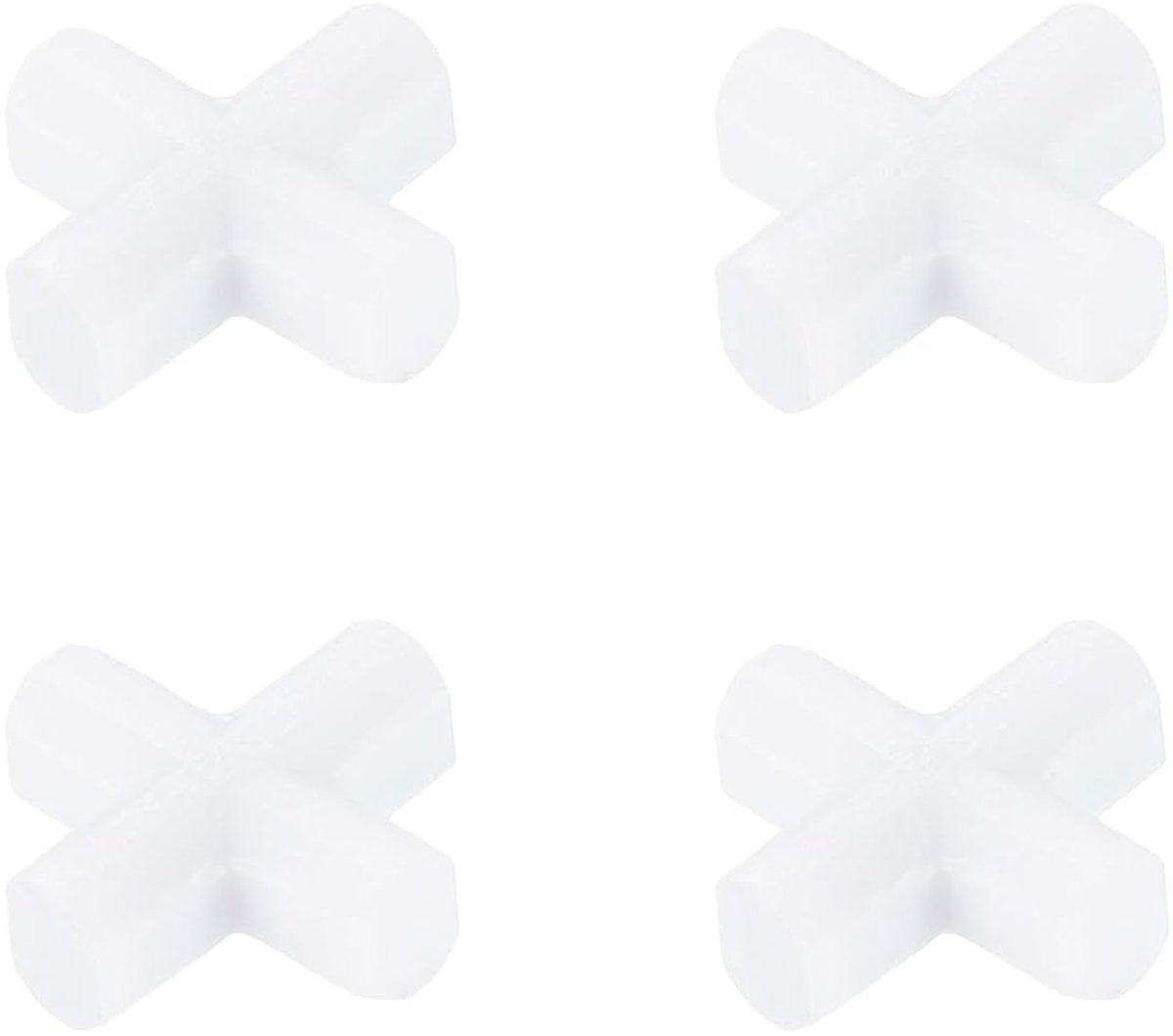 Magnetische roerstaaf, roerstaaf, 10 mm x 10 mm, kruisvorm, PTFE-coating, magneet, wit, voor laboratorium, 4 stuks