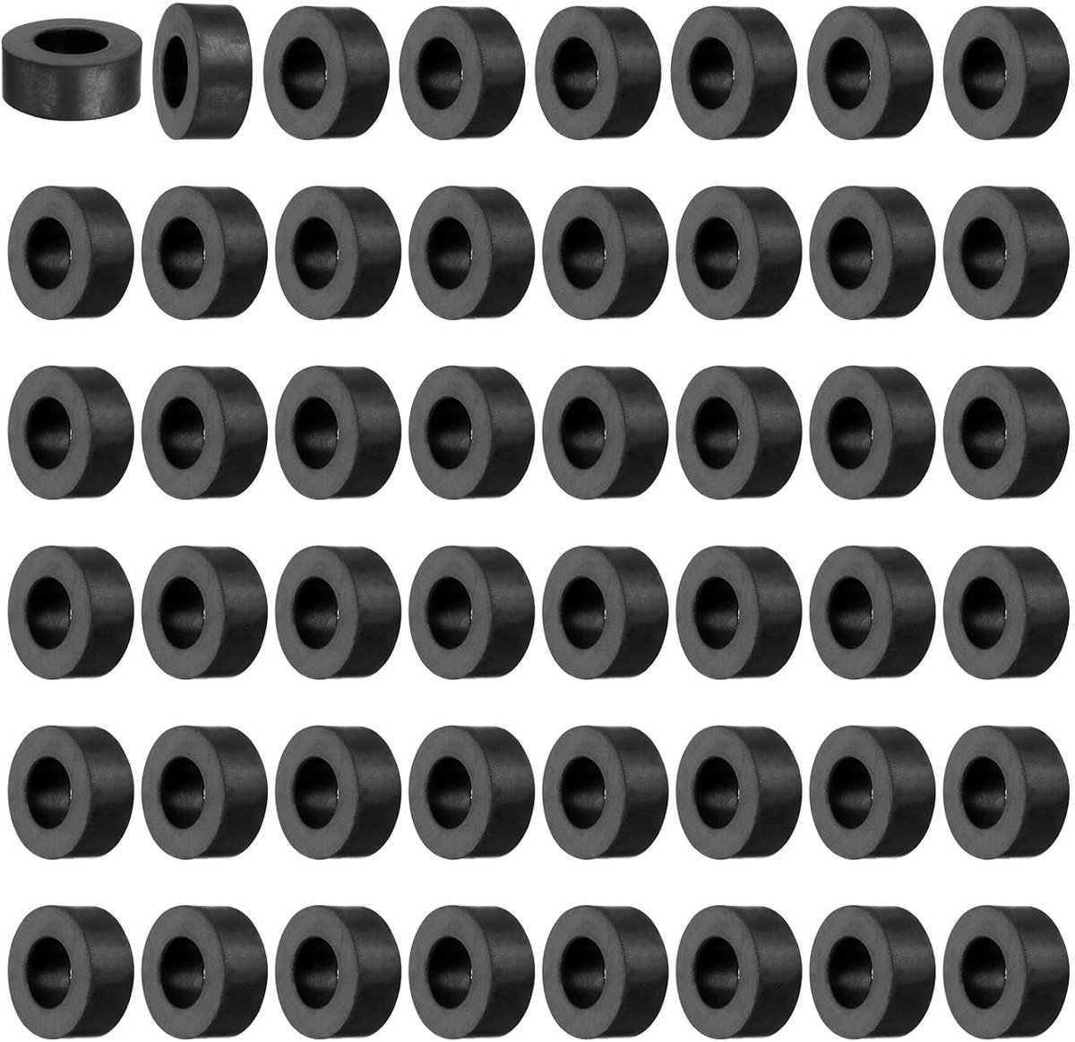 84 stuks rubberen onderlegschijven rubberspacers afstandshulzen 20mm buitendiameter 10mm binnendiameter 8mm dikte ronde rubberen bussen dikke rubberen schijven voor huis auto accessoires