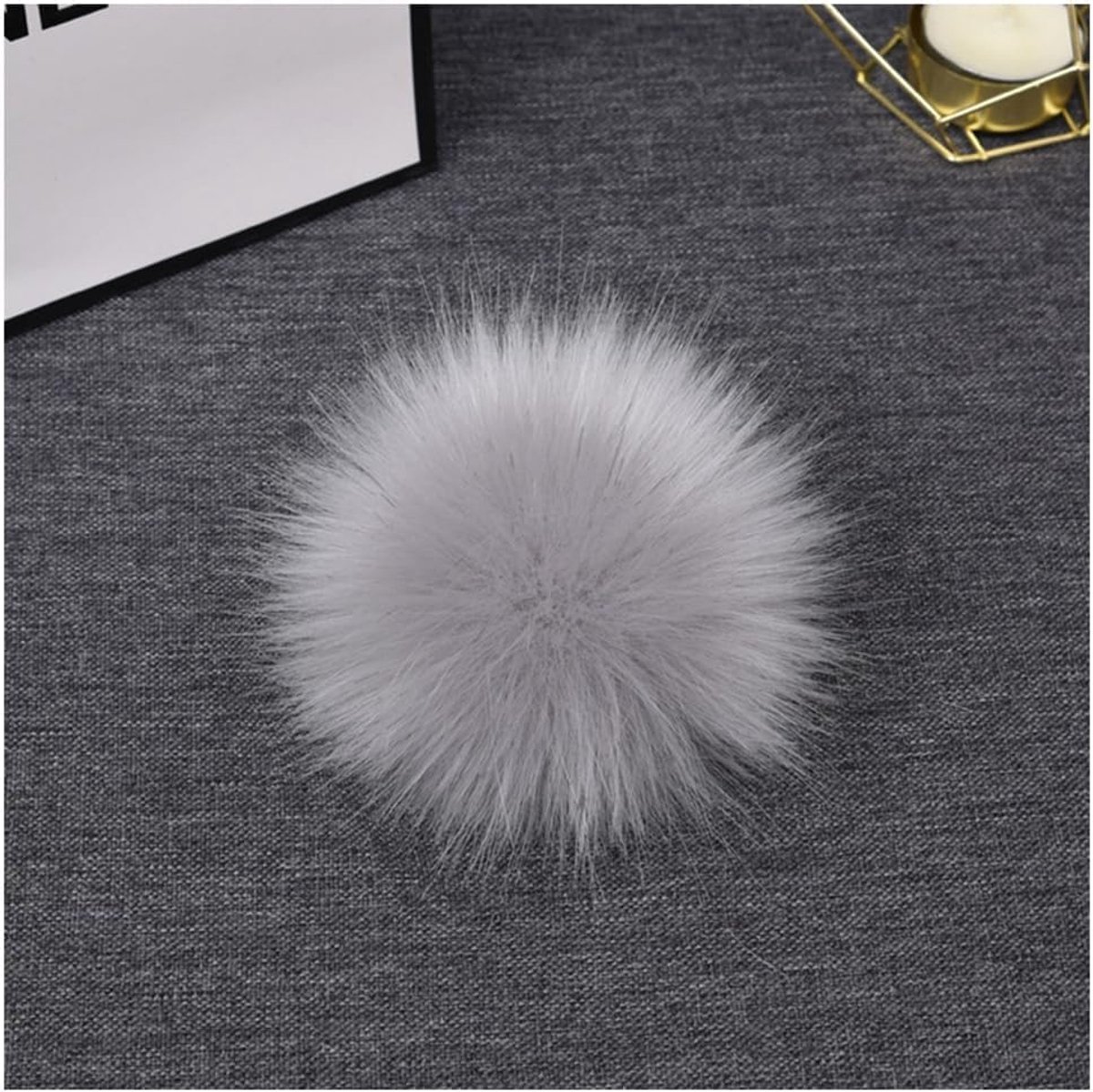 10 stuks kunstbont pompon pompon pluizige kunsthaarbal imitatie vos pompon winter bontpompon voor mutsen schoenen sjaals tassen sleutelhangers decoratie stijl 3 8 cm