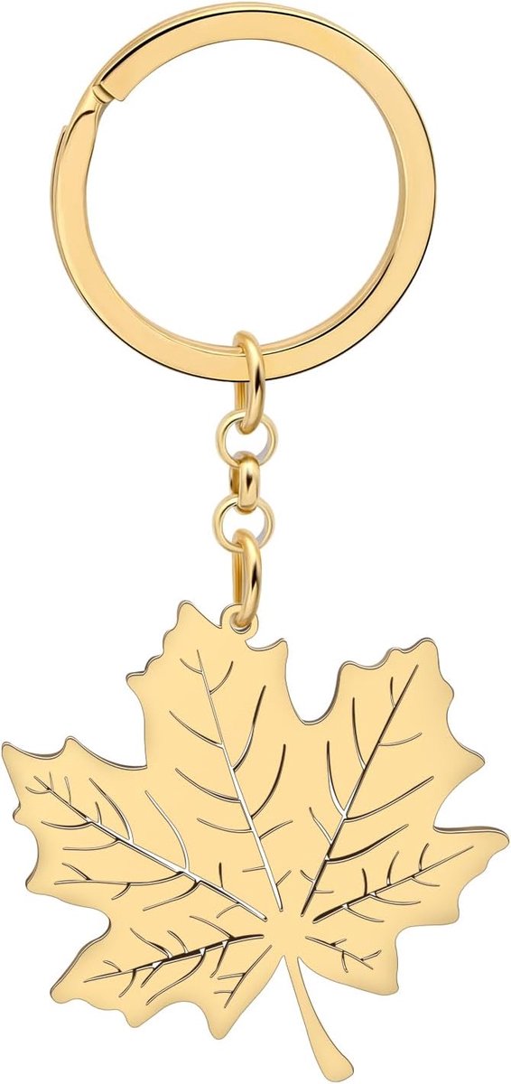 Nieuwigheid Esdoornblad Sleutelhangers Auto Sleutelhanger Mode-sieraden voor Vrouwen Meisjes Charms Geschenken