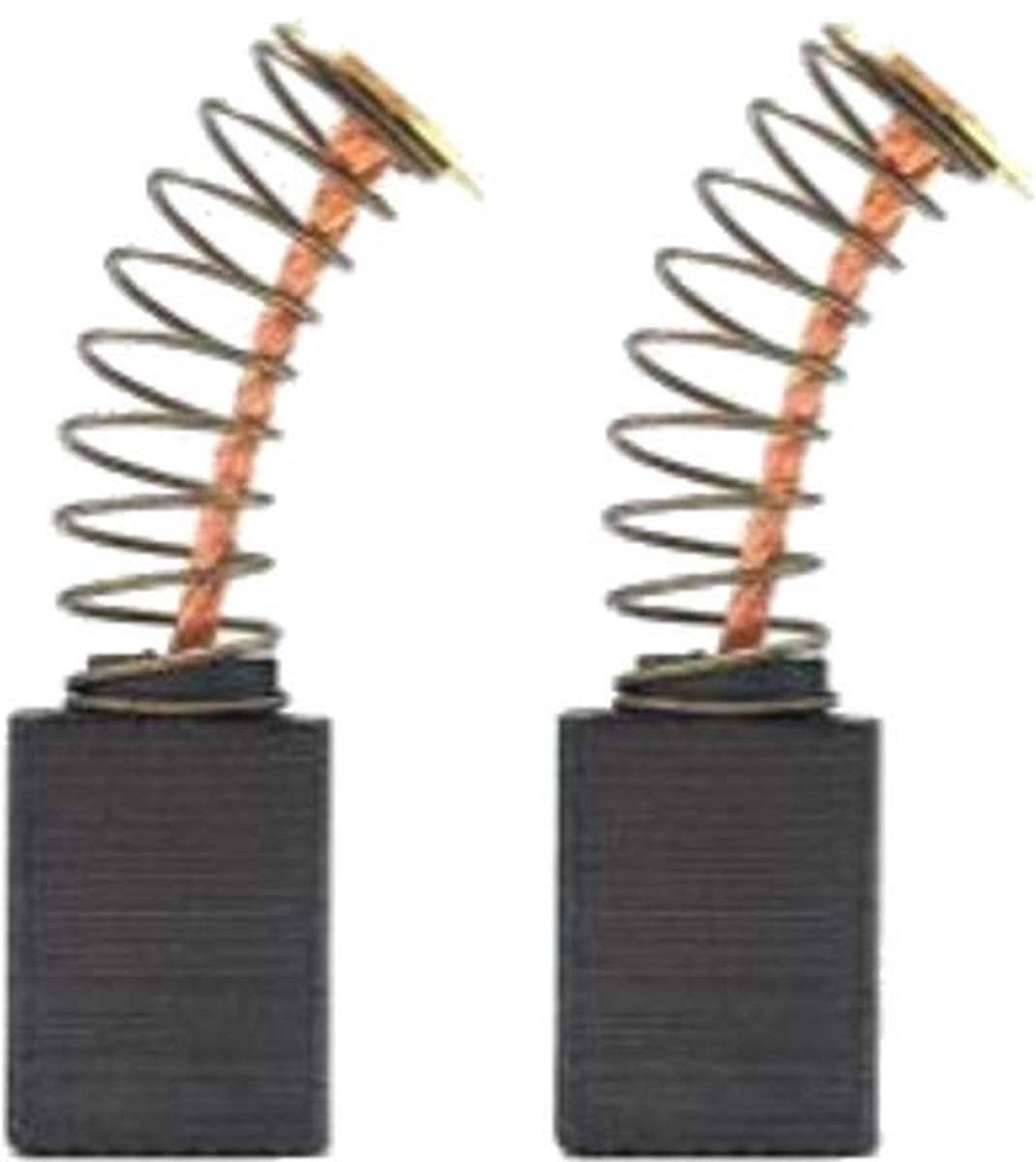 2x motorkoolborstels/koolborstels/slijpkooltjes 6 x 9 x 12/13 mm geschikt voor veel elektrisch gereedschap zoals Blaukraft BBM 1050 boormachine