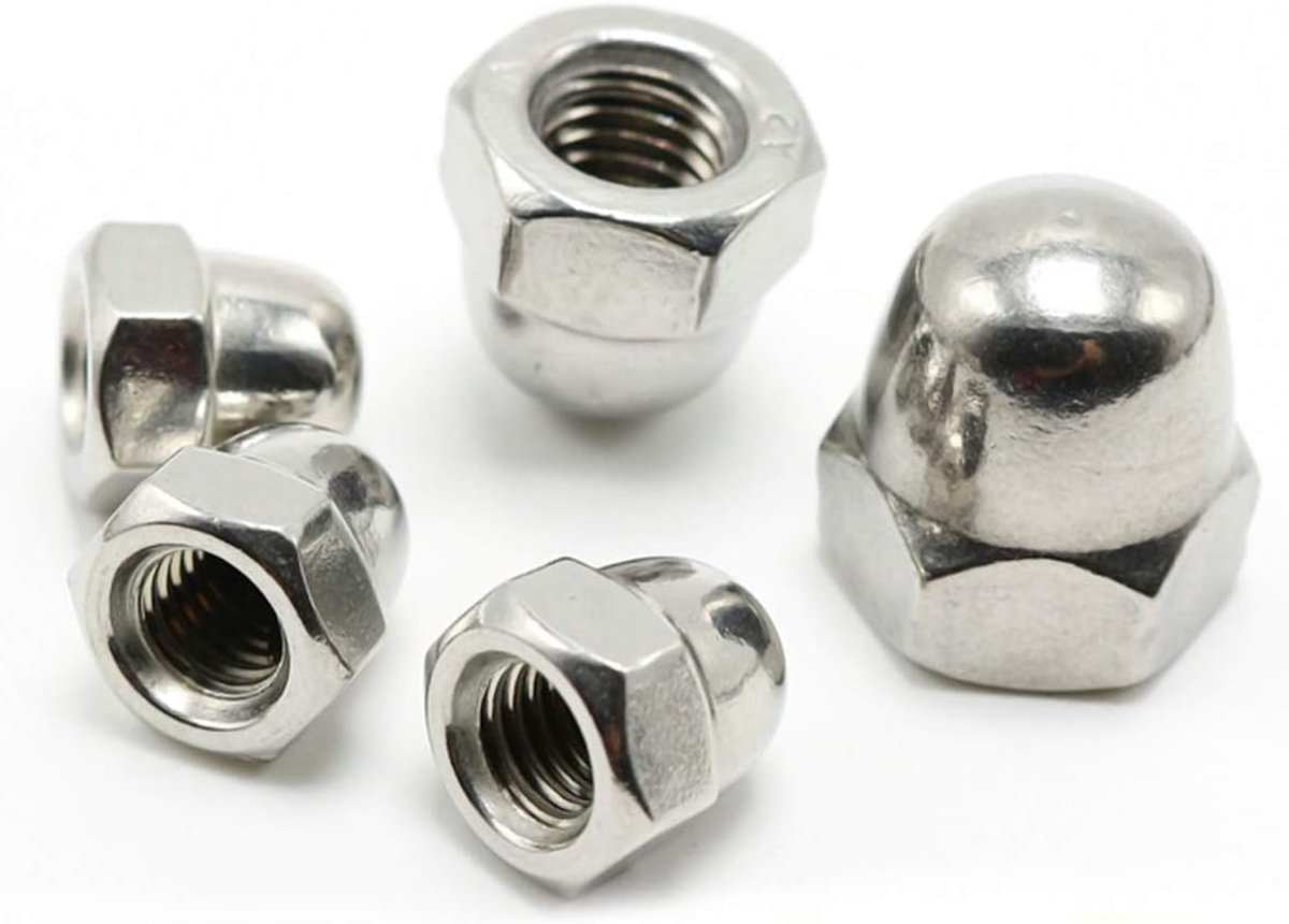 Dopmoeren, Hoge Hardheidsschroeven Die Decoratieve Doppen Afdekken, Vast Onderhoudsbeslag,M14/5Pcs