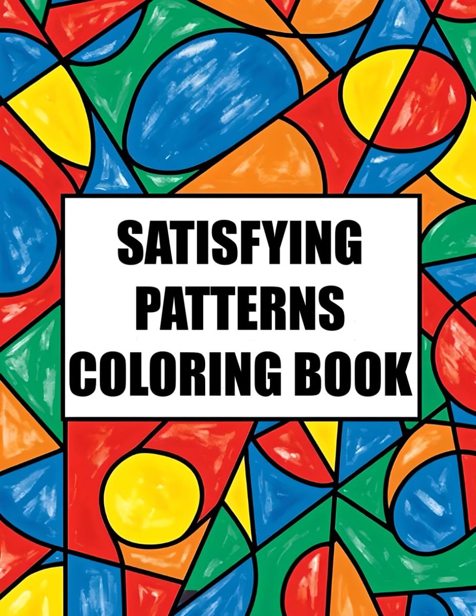 Patterns Coloring Book: 50 Bold and Easy Designs for Adults and Teens With Simple Geometric and Cute Illustrations – Perfect for Stress Relief and Relaxation.