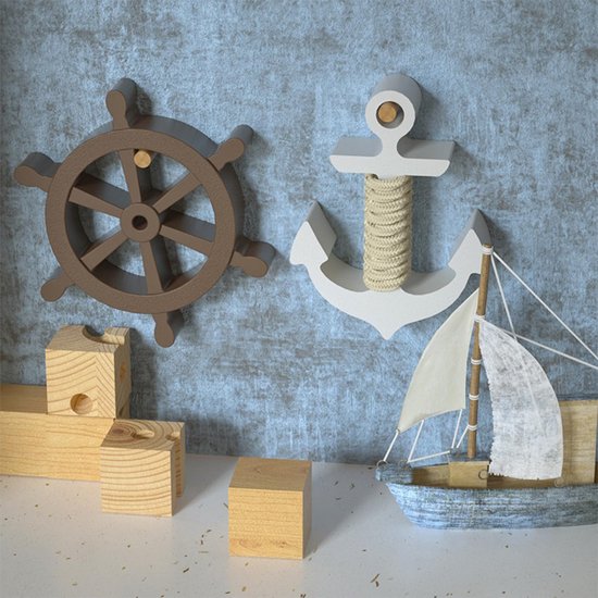 1 stuk ankervorm en 1 stuk roeivorm, siliconen vorm, doe-het-zelf ornament gereedschap, gipsvorm, creatieve vorm. — afbeelding 3
