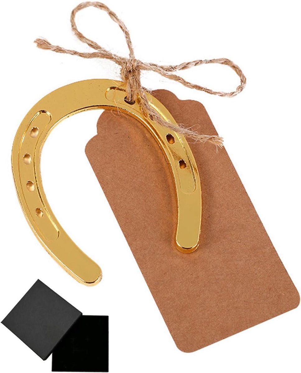 2 stuks hoefijzer cadeau | echt hoefijzer gedragen | geluksbrenger voor verjaardag, verhuizing, feest, bruiloft, doop of geboorte