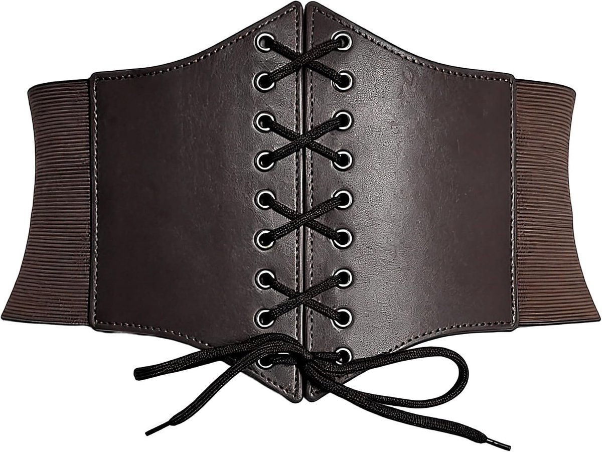 Brede tailleriem met veters, tailleriem voor dames, metalen gespen, vintage stijl, jurken en jeans, cosplay, S-3XL