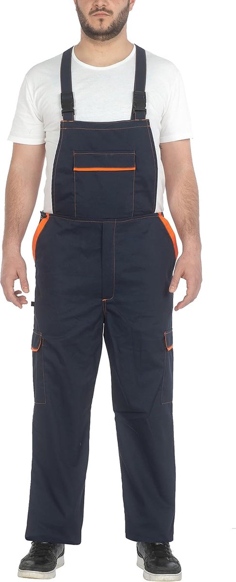 Multipocket werk tuinbroek