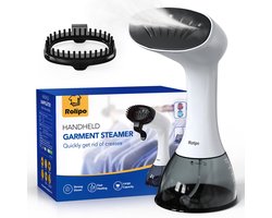 Kledingstomer 1640W - Stoomreiniger-Hand Stomer-400 ml Watertank - 33 g/min Continue Stoom - 30 sec Opwarmtijd - Handstomer voor Kleding, Thuis & Reizen - Wit