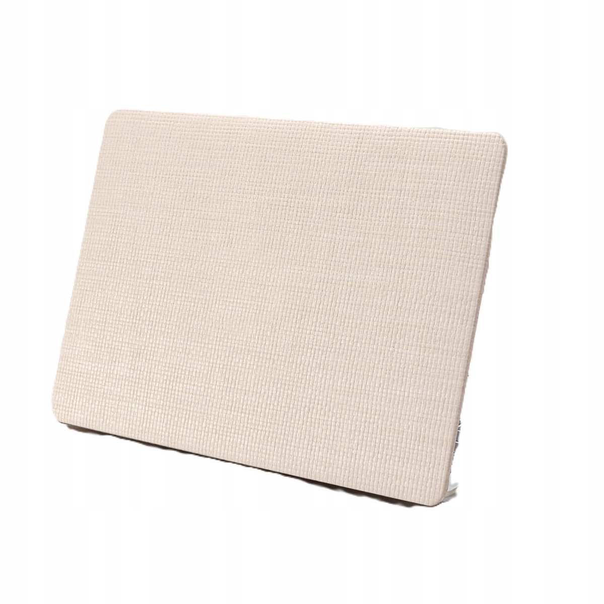 Merkloos MacBook Pro 13" (2016-2023) Hoes - Beige Gevlochten PVC & Leer