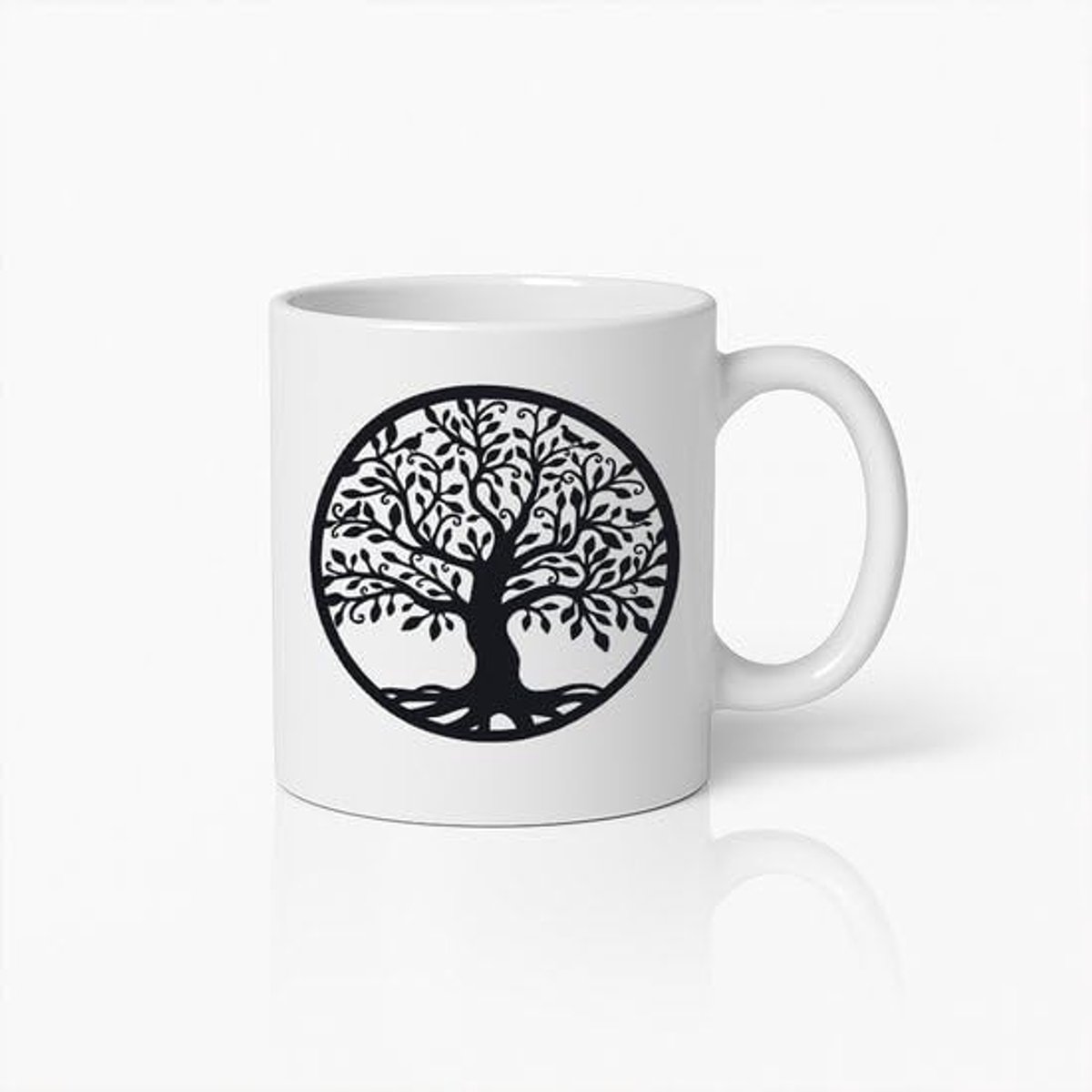 Koffiemok – Levensboom Design – Natuur Geïnspireerde Beker voor Koffie & Thee – Cadeau voor Spiritualiteit en Natuurliefhebbers