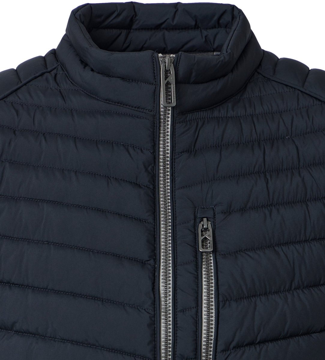 CASA MODA comfort fit bodywarmer - blauw - donkerblauw - wit
