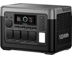 OUKITEL P1000E Plus Draagbaar Powerstation 1024Wh 1800W LiFePO4 Accu Noodstroom Thuis