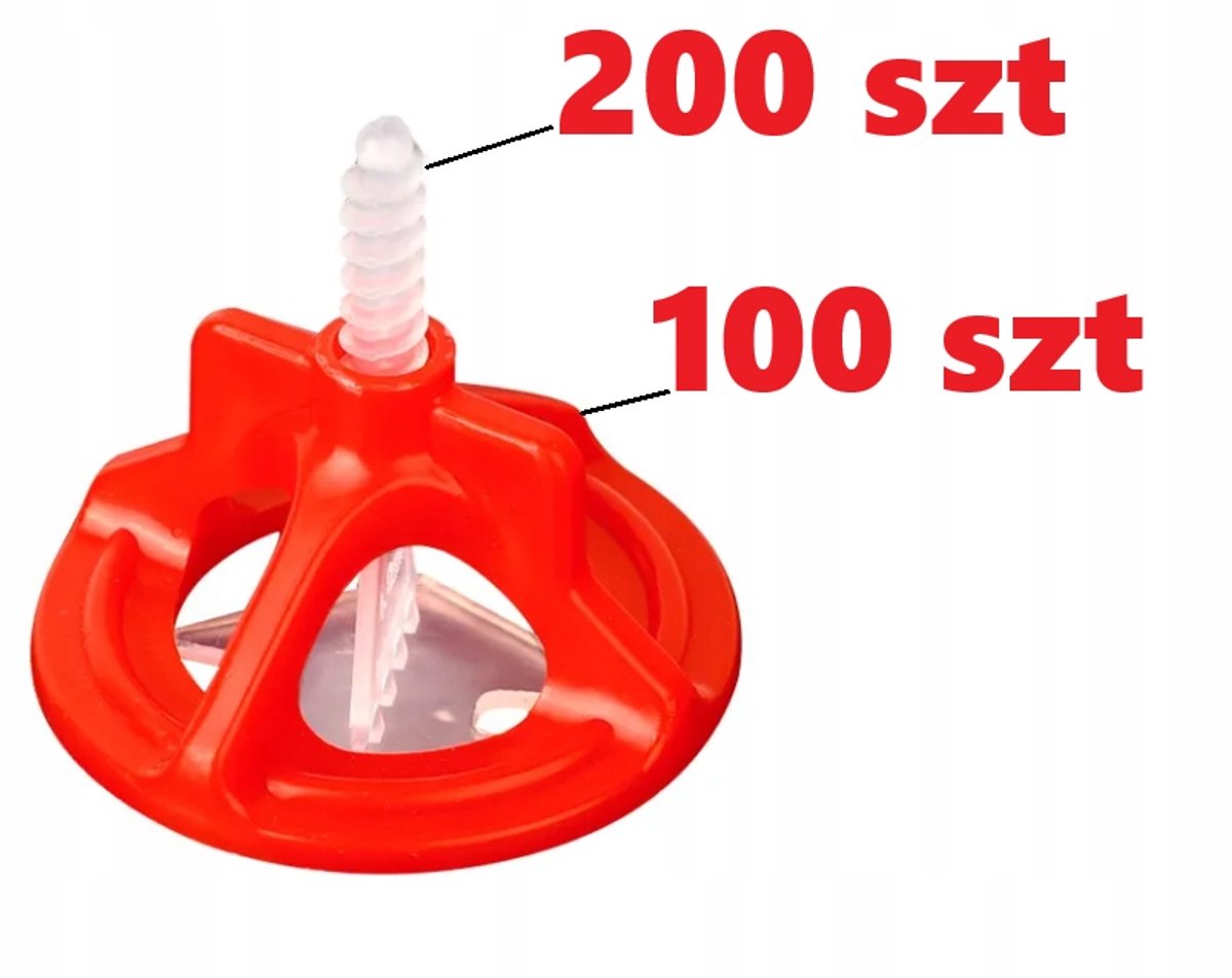 Tegel's nivelleringssysteem 1,5 mm - 200 clips + 100 moeren