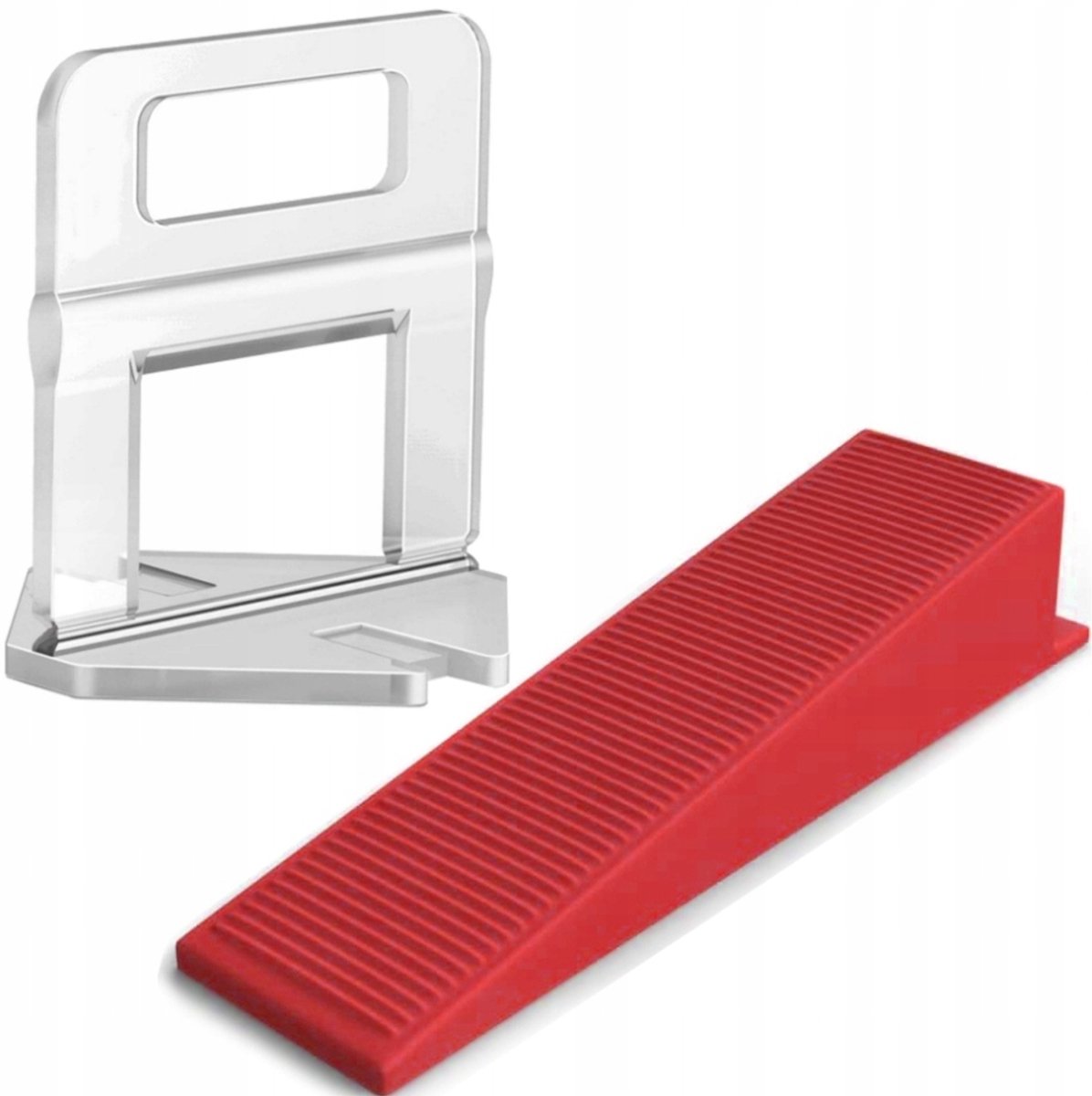 Groot Tegel Levelsysteem: 500 Clips + 100 Wiggen 1mm