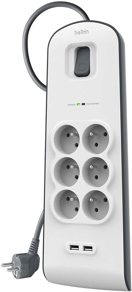 Belkin BSV604ca2m 2m Wit